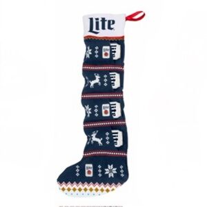 Miller Lite Beer Can Christmas Stocking NEW